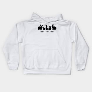 Adopt Don't Shop - Bunny Edition (Unisex Black) Kids Hoodie